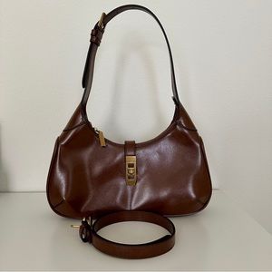 Charles & Keith Metallic Accent Hobo Bag